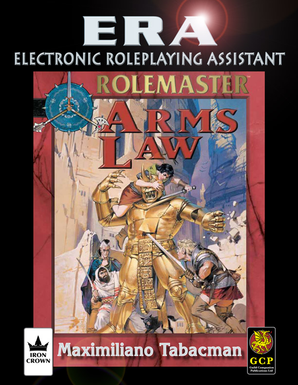 ERA for Rolemaster Arms Law for Rolemaster Fantasy Role Playing cover