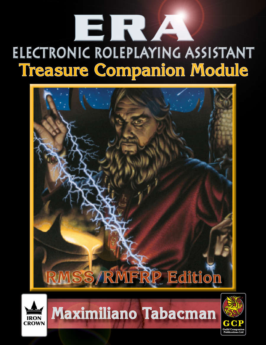 ERA for Rolemaster Treasure Companion for Rolemaster Fantasy Role Playing cover
