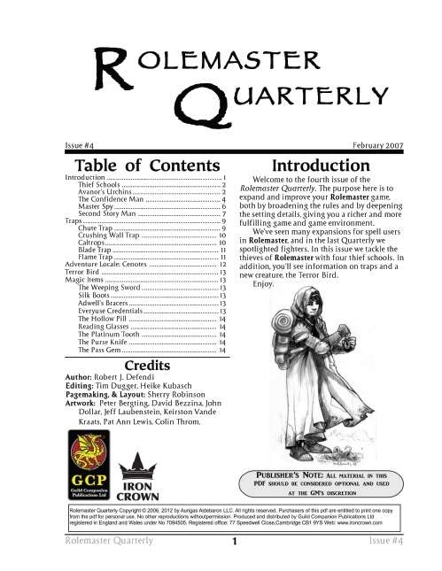Rolemaster Quarterly 4