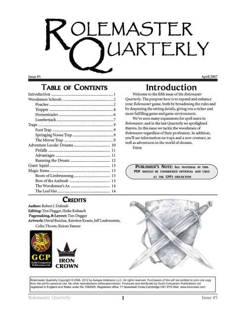 Rolemaster Quarterly 5-image