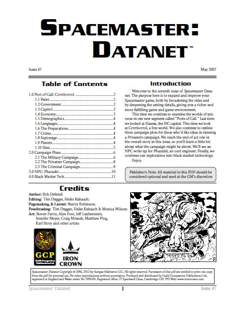 Spacemaster Datanet 7